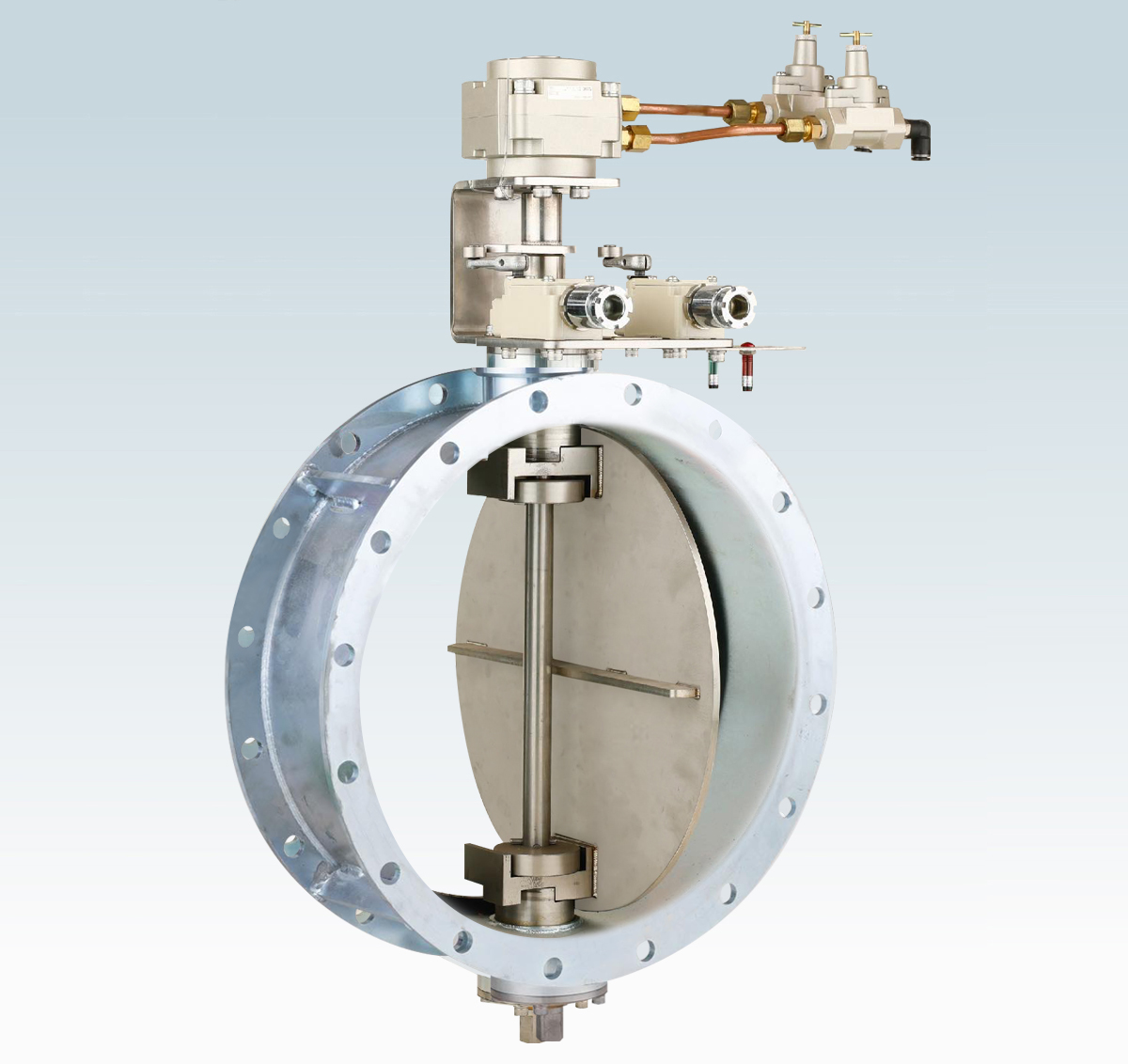 エアー駆動通風仕切弁